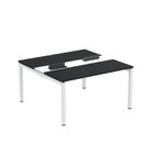 Estação De Trabalho Mesa Plataforma Escritório Dupla Para 2 P