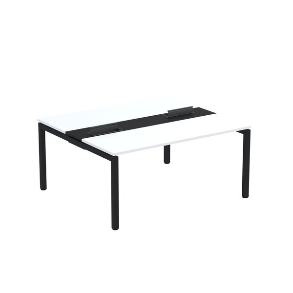 Estação De Trabalho Mesa Plataforma Escritório Dupla Para 2 P