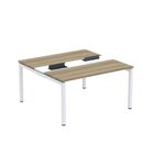 Estação De Trabalho Mesa Plataforma Escritório Dupla Para 2 P