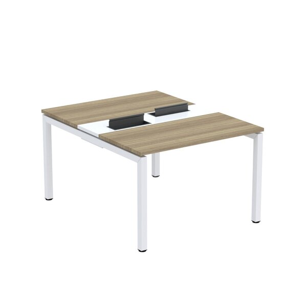 Estação De Trabalho Mesa Plataforma Escritório Dupla Para 2 P