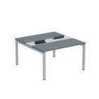 Estação De Trabalho Mesa Plataforma Escritório Dupla Para 2 P