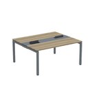 Estação De Trabalho Mesa Plataforma Escritório Dupla Para 2 P