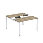 Estação De Trabalho Mesa Plataforma Escritório Dupla Para 2 P