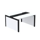 Estação De Trabalho Mesa Plataforma Escritório Dupla Para 2 P