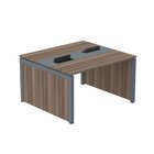 Estação De Trabalho Mesa Plataforma Escritório Dupla Para 2 P