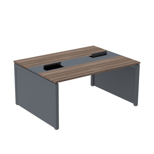 Estação De Trabalho Mesa Plataforma Escritório Dupla Para 2 P