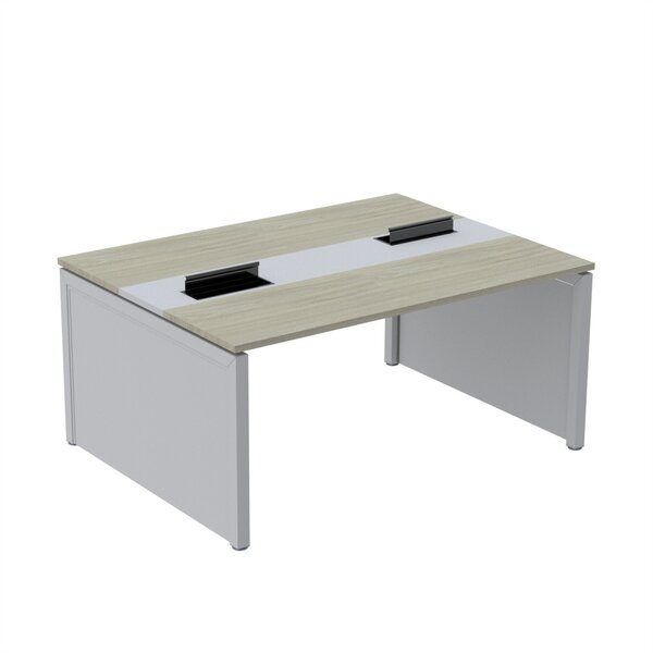 Estação De Trabalho Mesa Plataforma Escritório Dupla Para 2 P