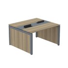 Estação De Trabalho Mesa Plataforma Escritório Dupla Para 2 P