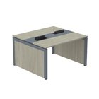 Estação De Trabalho Mesa Plataforma Escritório Dupla Para 2 P