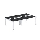 Estação De Trabalho Mesa Plataforma Escritório Dupla Para 4 P