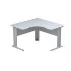 Estação De Trabalho Mesa Plataforma Escritório Em L Com Passa