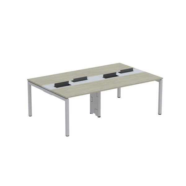 Estação De Trabalho Mesa Plataforma Escritório Para 4 Pessoas