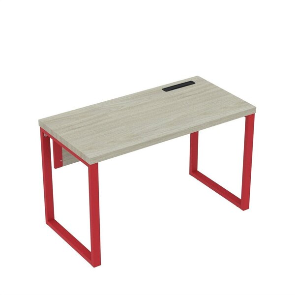 Estação De Trabalho Mesa Plataforma Escritório Tubular Para 1