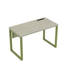 Estação De Trabalho Mesa Plataforma Escritório Tubular Para 1