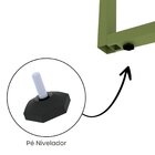 Estação De Trabalho Mesa Plataforma Escritório Tubular Para 1