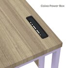 Estação De Trabalho Mesa Plataforma Escritório Tubular Para 1