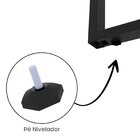 Estação De Trabalho Mesa Plataforma Escritório Tubular Para 1