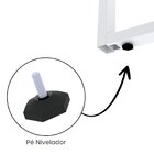 Estação De Trabalho Mesa Plataforma Escritório Tubular Para 1