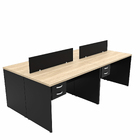 Estação De Trabalho Mesas 120x60cm 4 Lugares C/ Gav Netmobil