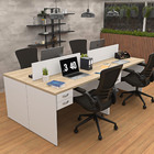 Estação De Trabalho Mesas 120x60cm 4 Lugares C/ Gav Netmobil