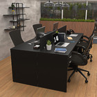 Estação De Trabalho Mesas 120x60cm 4 Lugares C/ Gav Netmobil