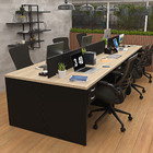 Estação De Trabalho Mesas 120x60cm 6 Lugares C/ Gav Netmobil