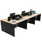 Estação De Trabalho Mesas 120x60cm 6 Lugares C/ Gav Netmobil