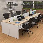 Estação De Trabalho Mesas 120x60cm 6 Lugares C/ Gav Netmobil