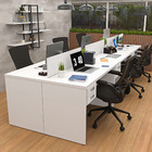 Estação De Trabalho Mesas 120x60cm 6 Lugares C/ Gav Netmobil