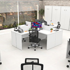 Estação De Trabalho Mesas Em L 4 Lugares 120x60 Netmobil