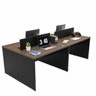 Estação De Trabalho Plataforma 4 Lugares Com Painel Divisor N