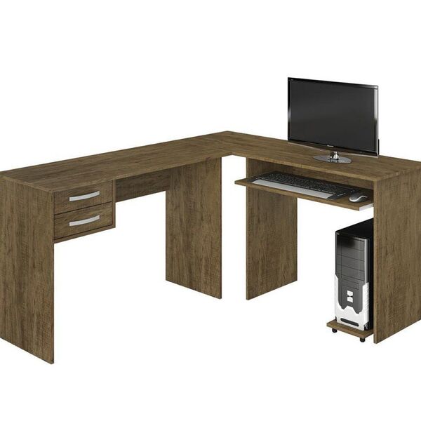 Estação de Trabalho Triunfo Benetil Móveis Avelã Ipê