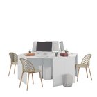 Estação De Trabalho Work  Branco Tx E Chumbo