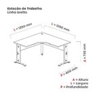 Estacao Trabalho 1250x1250mm Etp125125at