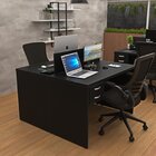 Estação Trabalho Plataforma 120x60 Cm 2 Lugares Com 2 Gavetas