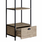 Estante 02 Portas New 180 Cm Hanover E Preto A05 - D'rossi