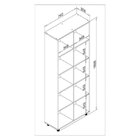 Estante 10 Nichos Caracol Esm225 186cmx74cm  Branco