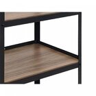 Estante 150x30  Preto Fosco / Nogal