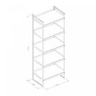 Estante 150x36 Completa Casa Cinza Grafite / Nogal