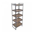 Estante 150x36 Completa Casa Cinza Grafite / Nogal