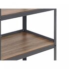 Estante 150x36 Completa Casa Cinza Grafite / Nogal