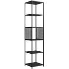 Estante 180 Cm Estilo Industrial Com Tela P1023 Pp