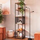 Estante 180 Cm Estilo Industrial Com Tela P1023 Pp