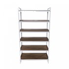 Estante 185x36  Branco/nogal