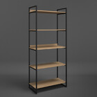 Estante 190x80cm Estilo Industrial Metal Madeira Organizador