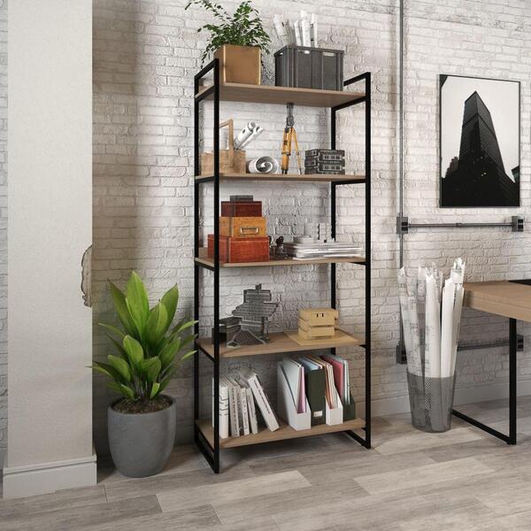 Estante 190x80cm Livros Industrial Vintage