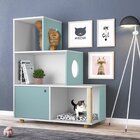 Estante 1 Gaveta 3 Prateleiras 1 Arranhador Espaço Pet Siames