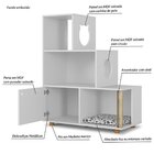 Estante 1 Gaveta 3 Prateleiras 1 Arranhador Espaço Pet Siames