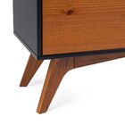 Estante 1 Gaveta Happy Artemobili Preto/garapa