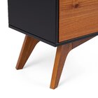 Estante 1 Gaveta Happy Artemobili Preto/garapa